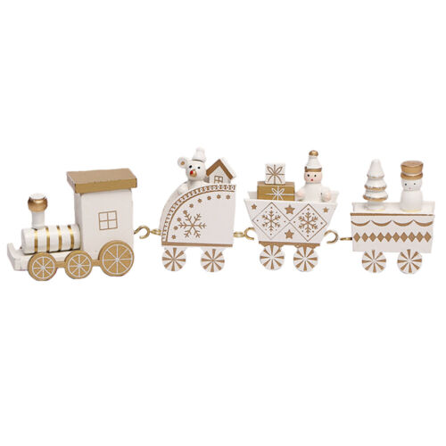 Details about  / Gifts Festival Ornament Christmas Trains Desktop decoration Xmas Wooden Train