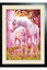 5D PICTURE 365mm x 465mm BLACK FRAMED UNICORN AND BABY 3D