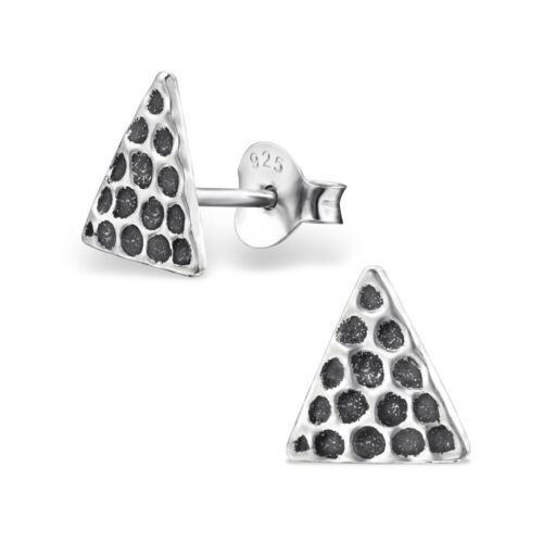 Collection 2 Details about   925 Sterling Silver Triangle Design Stud Earrings 