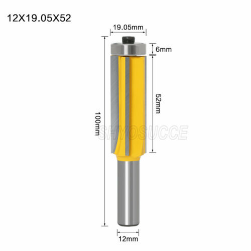 4Edges Holzbearbeitung Flush Trim Pattern Router Bit 8mm 12mm Schaftlager Cutter