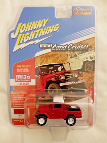 Johnny Lightning Toyota Land Cruiser Mint Red On White Pickup Mijo Exclusive