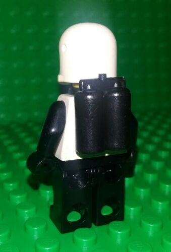 Lego Classic Black White Spaceman Gold Moon Torso Rare Minifigure w Helmet x 1