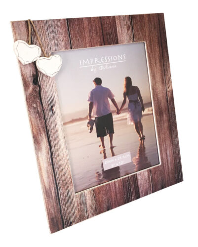 Wedding Honeymoon Holiday Couples Mr Mrs Photo Picture Frame 2 Hearts Gift 8x10/"