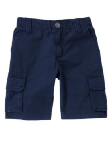 GYMBOREE EVERYDAY FAVORITES NAVY CARGO CLASSIC FIT WOVEN SHORTS 5 NWT