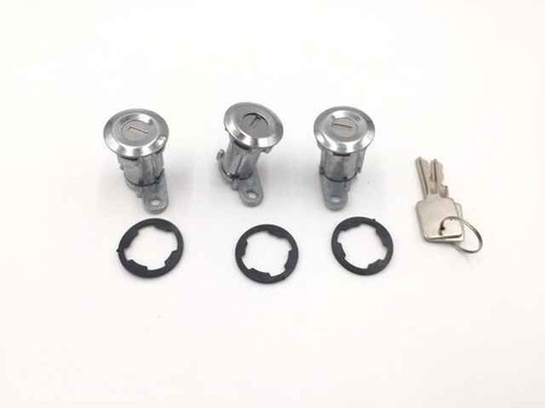 8122874K3 Set Of 3 Door Lock Cylinders With Keys For Jeep Wrangler YJ