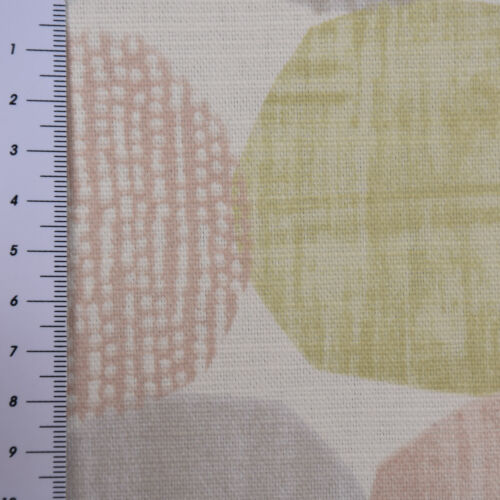 Clarke & Clarke tela decorativa acolchado de tela de toalla círculos trazos pastel 138cm ancho 