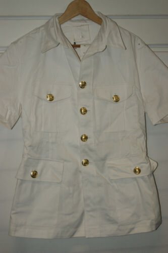 GENUINE BRITISH ROYAL NAVY TROPICAL WHITE RN JACKET TUNIC NAVAL WW2 WWII OR POST 