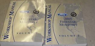 2005 Ford Freestar Mercury Monterey Service Shop Repair Workshop Manual Set