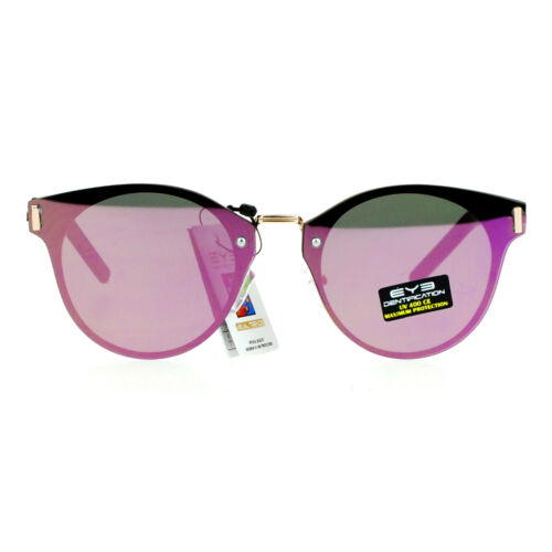 Flat Lens Sunglasses Stylish Designer Rimless Fashion Unisex Shades