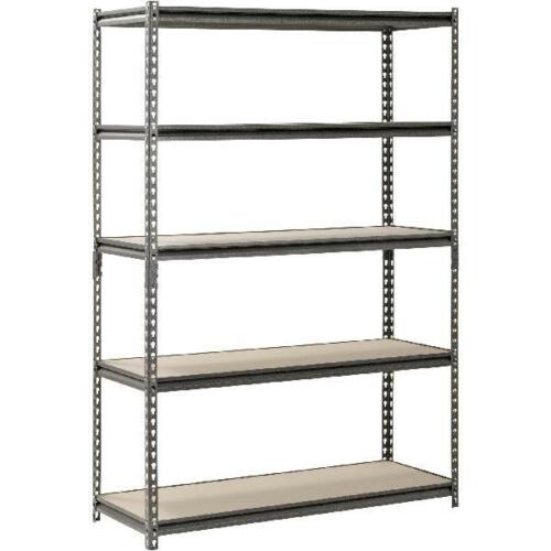 Heavy Duty 5 Shelf Steel Shelving 48x18x72/" Garage Shop Storage Pantry Organizer
