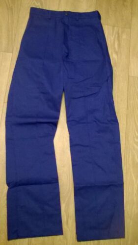3 x joblot Mens BARGAIN royal blue work Factory trousers Waist 30" TR270 NEW 