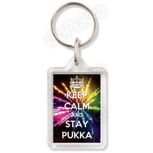 Keep Calm And Stay Pukka Keyring