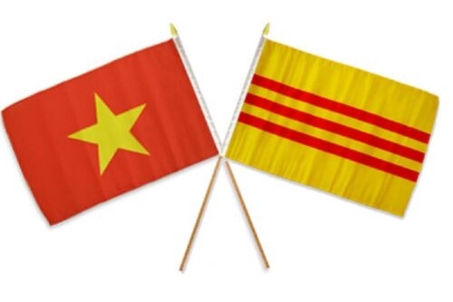 12x18 12/"x18/" Wholesale Combo North /& South Vietnam Stick Flag
