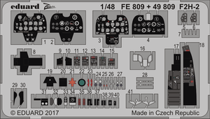 EDUARD ZOOM FE809 Detail Set for KittyHawk Kit F2H-2 in 1:48