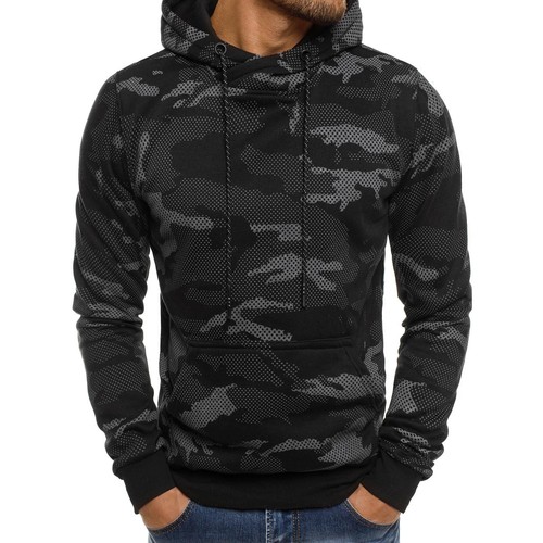 Style dd131-10 uomo con cappuccio Pullover Felpa Pullover Sweatjacke OZONEE J