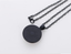 Vintage Irish Baby Rib Cage Noir Cabochon Verre Chaîne Collier Sautoir Pendentif