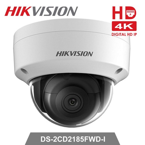 Outdoor Dome IP Security Camera DS-2CD2185FWD-I Hikvision 4K 8.0MP EXIR H.265