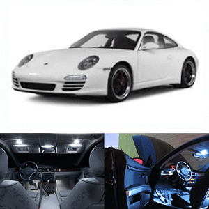 LED White Lights Interior Package Kit For Porsche 911 996 1997-2004 10 pcs