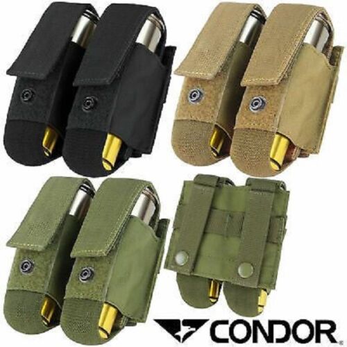 MA13 Condor Outdoor MOLLE Dual 40mm Grenade Pouch Coyote, OD /& Black