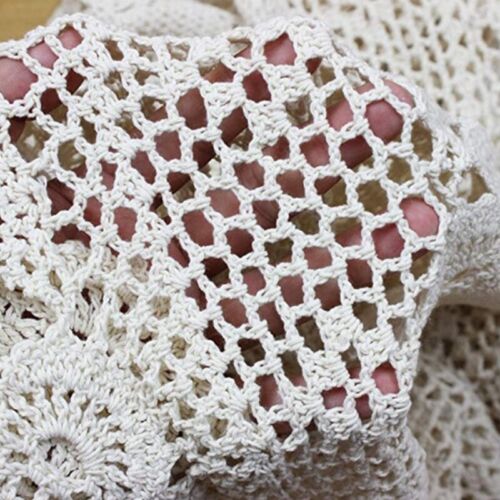 Cotton Handmade Crochet Lace Table Runner Blanc Rectangle table basse dresse 7U7