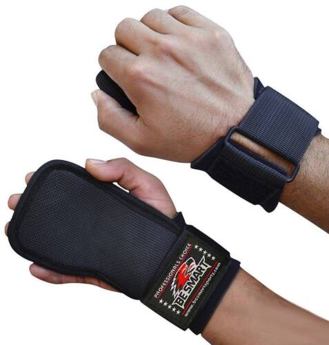 WRIST STRAPS WRAPS GRIP WEIGHT LIFTING TRAINING GYM BAR LIFT SUPPORT GLOVES HOOK