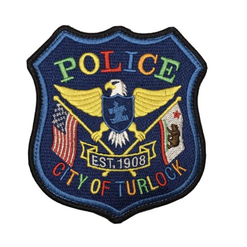 Turlock City Police 2020 Autism Awareness Police Patch California Hook N Loop