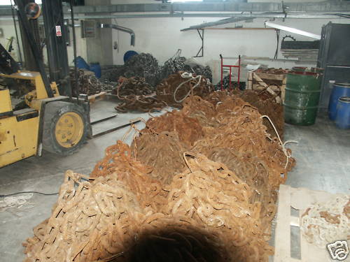 STOCK CATENA GREZZA O ZINCATA GENOVESE E CALIBRATA NUOVE CATENARI PORTI PONTILI