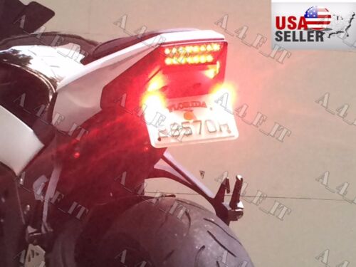 WHITE RED LED TAG LIGHT FENDER ELIMINATOR LED LICENSE PLATE LIGHTS MOTORCYCLE