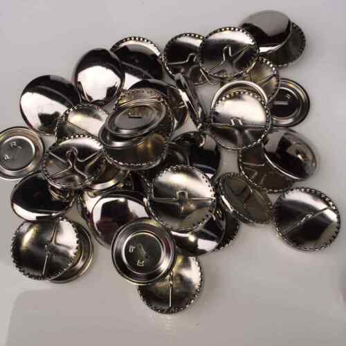 Self Cover Round Metal Buttons 15mm 