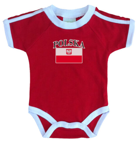 POLSKA Baby Body Costume Choisir 3//6//9//12//18//24 mois $12.99 Euro Cup 2020!