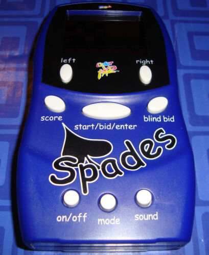 Details about  /  SPADES Electronic Handheld Travel Game MGA Illuminated Awesome  Fun Rare