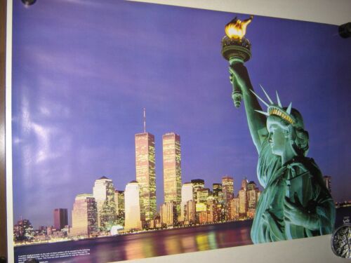 Trade Center 22 x 34/" New cond New York City POSTER Statue of Liberty