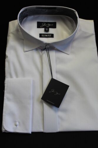 SLIM FIT VICTORIAN WING COLLAR WHITE SHIRTS DOUBLE CUFF