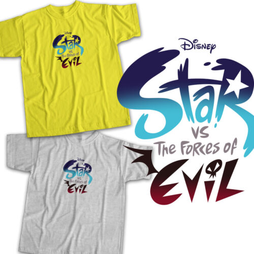 Disney Star vs the Forces of Evil Logo Title Cartoon Show Fun Unisex Tee T-Shirt