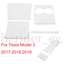 4X For Tesla Model 3 17-19 Car Central Control Panel Protective Patch White