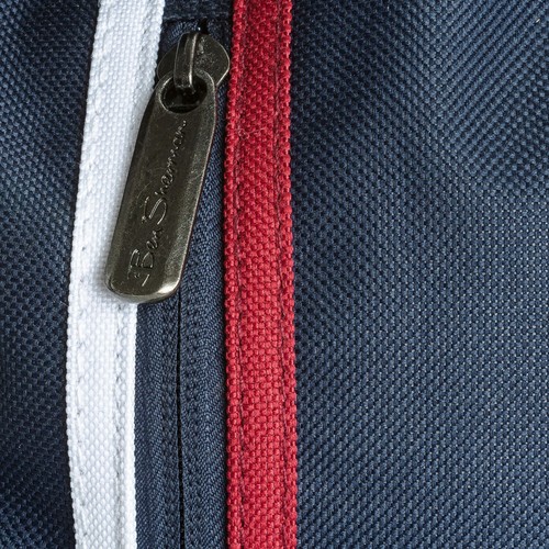 Ben Sherman verticale Zip Back Pack in Blu Scuro-Taglia unica