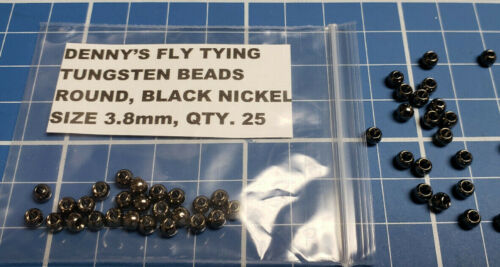 Packages of 25 or 100, Quantity & Sizes Various Colors Tungsten Bead Heads 