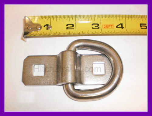 8-3//8/" Bolt on D Ring Rope Chain Tie Down 5000# Zinc Plated Trailer Flatbed