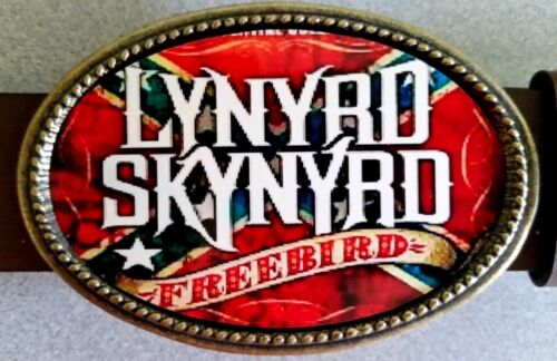 LYNYRD SKYNYRD Rock Group  Epoxy PHOTO MUSIC BELT BUCKLE NEW!