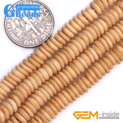 Bone Rondelle Donuts /& Heishi Spacer Loose Beads for Jewelry Making Wholesale