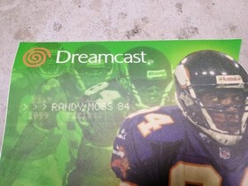 NFL 2K1 Sega Dreamcast Display STICKER LARGE Promo Store Display Randy Moss RARE