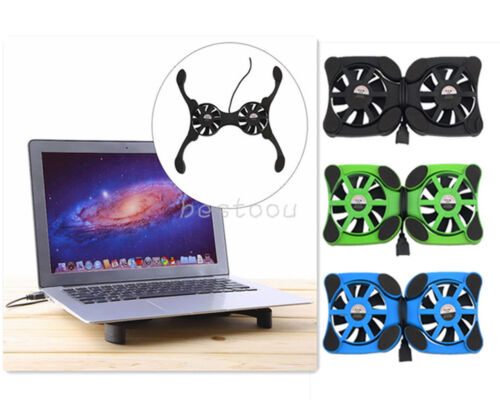 USB Foldable Folding Octopus Notebook Fan Cooler Cooling Pad For 7-15/" Laptop OQ