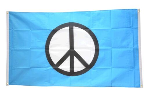 BALKONFLAGGE BALKONFAHNE Peace CND Flagge Fahne für den BALKON 90x150cm