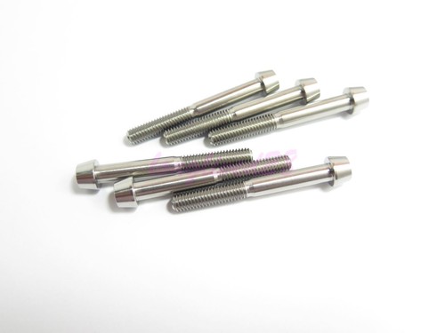 Titanium M6 x 50mm Tapered Ti Bolt Taper Hex Allen Socket Head Screw GR5