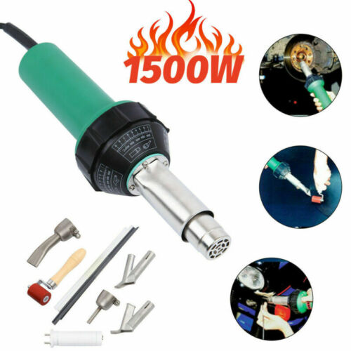 1500W Professional Hot Air Welding Tool Kit PVC Plastic Vinyl Floor Heat Gun Set 
