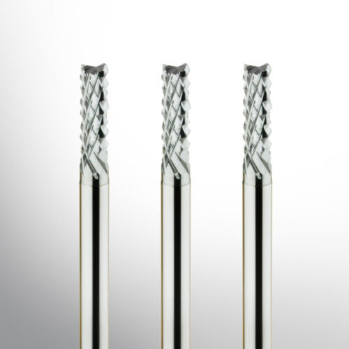 3,175mm Schaftfräser für CNC Fräse 5 Stück VHM-Fräser-Diamantverzahnt 0,60mm