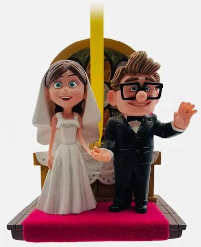 Disney Sketchbook Ornament Pixar UP Carl And Ellie Wedding Scene 2020 NWT 