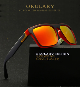 OKULARY Polarized Sunglasses Men Women Reflective Coating Square Sun Glasses UV4
