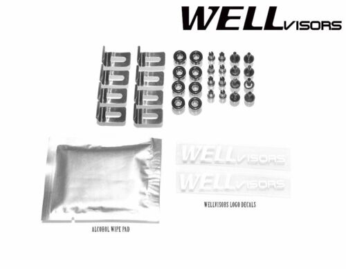 WellVisors For 90-94 Lexus LS400 W// Chrome Trim Side Window Visors Deflectors