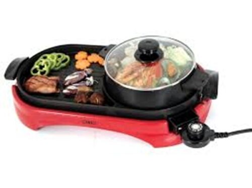 ELECTRIC PAN FRYING HOTPOT BARBECUE BBQ SUKI SHABU COOK GRILL HOME OTTO PG165 